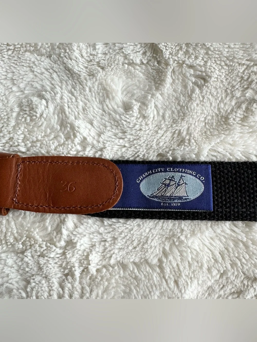 Natty Boh Belt Mens 36 Orange Charm City National Bohemian Baltimore Orioles MD